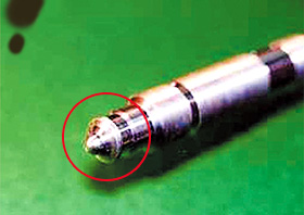 Shaft for steam relief safty valve